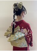 成人式／ヘアアレンジ／振袖