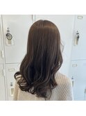 【黒髪から透明感】ブリーチ無しミルクティーベージュ