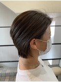 大人ショート×ブルーアッシュカラー