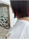 【栗本浩司】レッド×毛先カラー