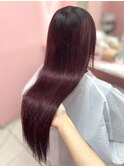 【バージンレミーエクステ】カシスレッド・韓国ヘア