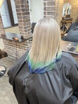 アクロ あべの店(ACRO)&nbsp;ホワイトシルバー×エンドカラー