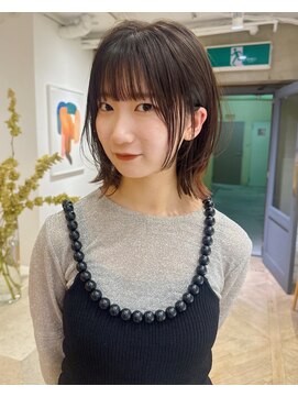 ローレンアオ(LOREN AO) 前髪/アンブレラカラーになれミディ/イメチェン/ウェーブパーマ