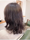 【harurara hair大分/明野】ミディアムボブ×パーマ