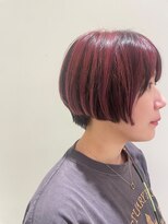 ノーブル 白金台店(Noble by PROGRESS) ピンクショートボブ