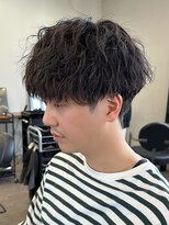 エルマーク 心斎橋(L-MARK) 波巻きパーマスパイラルパーマツイストスパイラルパーマメンズ