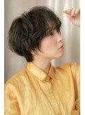 グレージュくせ毛風ふわふわボブマッシュTb9大宮20代30代40代