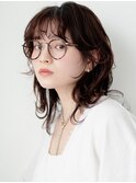 束感ウェーブ小顔ネオウルフナチュラル大人かわいい20代30代