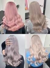 【ベージュ・ピンク・ラベンダー・グレー・ホワイト系などのハイトーン】最高級の技術と薬剤で施術します☆