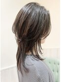 ウルフヘアレイヤー　メルティカラー　似合わせカット