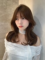 ロンド ルージュ 銀座店(Lond rouge)&nbsp;ミディアムレイヤーカット/レイヤー/顔周り/韓国/髪質改善/銀座