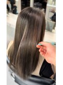 髪質改善*艶ロングハイライトカラー*美髪【Zina博多】