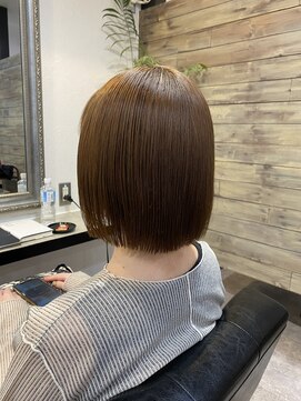 レガロヘアアトリエ(REGALO hair atelier) 縮毛矯正×切りっぱなしボブ
