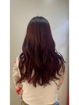 パーミル ヘア クマモト(permille ‰ hair Kumamoto) ロング×カシスレッド