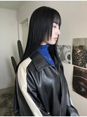 グレージュハンサムショートレイヤーカットセミロングボブヘア