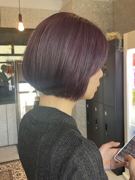 リンダテーラ(Linda tela) 【札幌白石】ダブルカラー/ラベンダー/ショートボブ