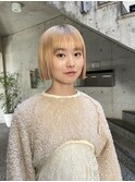 ◎ミニボブ縮毛矯正髪質改善ストレート顔まわりレイヤーカット