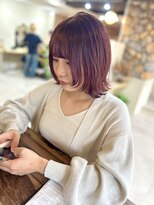 ロアバイチェリーコークウブ(Loa by CHERRY COKE ubu)&nbsp;秋冬おすすめ/レッドブラウンボブ