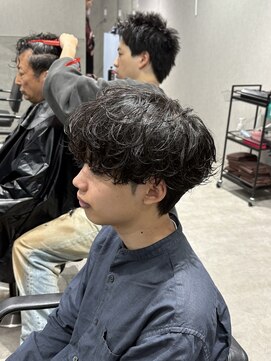 テクト バイアッシュ 吉祥寺店(Tect by Ash) 刈り上げなしラウンドマッシュシャドウパーマ無造作