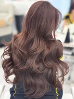 アマトウキョウスマートサロン(AMA TOKYO×Smart Salon) 暖色カラー ワインレッド ブリーチなし レイヤー