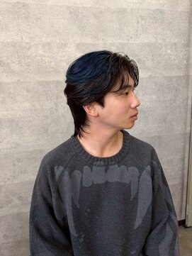 メンズカット バイ ソイクフ(メンズカット by SOY-KUFU) 20代30代40代◎センターパート抜け感軽やかレイヤーウルフ