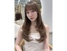 【上品明るめ】カット+ブリーチなしダブルカラー+4stepトリートメン 22900↓