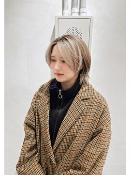 ミュー(Mu) 三毛猫カラー　デザインカラー　セクションカラー