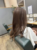 エニー 四条大宮(aNy)&nbsp;極細ハイライトで魅せる！まろやかミルクティーベージュ