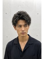 メンズ ラピス(Men's Lapis) 縦落ちスパイラル 縦落ちツイスパ 白髪ボカシ
