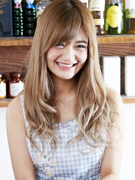 美容室チック 大島店(chic) 光に透けるようなカラーとゆるウェーブが☆好相性☆【大島】