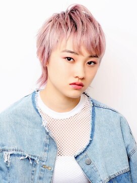 ピークアブー アヴェダ アトレ恵比寿(PEEK-A-BOO AVEDA) マッシュウルフ×エッジショート 須賀真之介