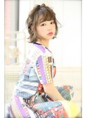 ゆるふわカチューシャみたいな編み込みスタイル