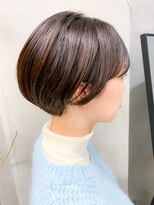 テトヘアー(teto hair) 丸みショート、耳掛けショート、アッシュブラウン、グレージュ