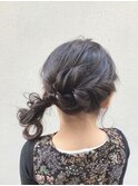 キッズ × ねじねじアレンジヘア