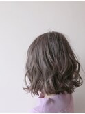 愛され大人ベージュボブ