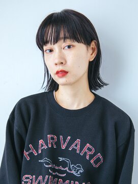 オトソーデン(Oto-soden) ワイドバングの黒髪ボブ