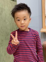 ヘアメイク ミチ 富田店(HAIRMAKE MICHI)&nbsp;【MICHI 富田店　古作蓮】アップバング　キッズカット