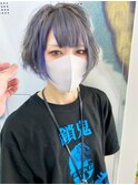 シルバー×コバルトブルー