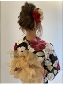 浴衣着付けヘアアレンジ