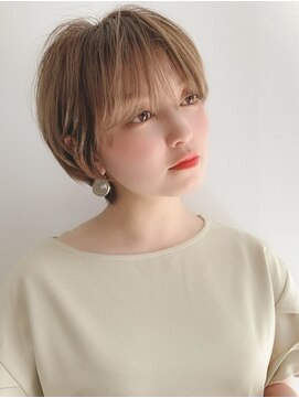 ロンド 銀座(Lond) 【銀座◇成田】丸みショートペールベージュ小顔くびれ大人可愛い