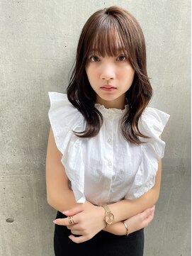 イオエ(ioe) 似合わせカット/メルティカラー/ウェーブミディアム/着物