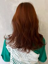 アイティー バイ アルバム 中野店(IT by ALBUM)&nbsp;オレンジベージュ_グレージュカラーボブウルフ_ba402931