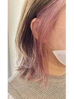 イマジン 川越(IMAGINE) 10代20代30代透明感抜群!可愛いインナーカラーピンクベージュ