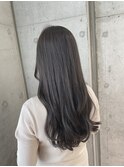ブリーチなし　透明感カラー　アッシュグレージュ　おおたかの森