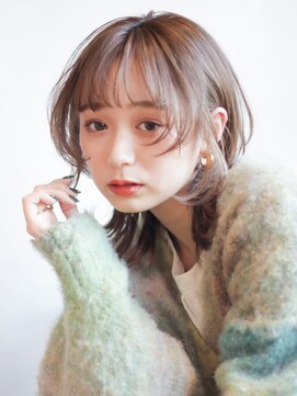 アイティー バイ アルバム 浦和店(IT by ALBUM) レイヤーカットウルフレイヤー_大人ガーリーチョコレート_39183