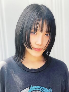 リッシュ(Hair&Eyelash Riche) レイヤーカットで小顔☆/姫カット/黒髪/透明感たっぷり暗髪