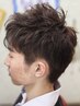 【メンズ】CUT+シェービング+ピンパーマ+眉カットサービス ￥10500～　