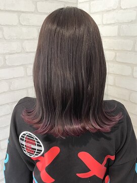 ルノン フィージュ(LUNON fieju) 裾カラー×ピンク/ダブルカラー/裾カラー/ピンクカラー