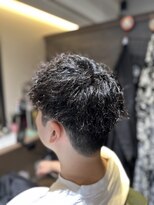 エクファフォーメン(EX-FA FOR MEN)&nbsp;ベリーショート/ダークアッシュ/ニュアンスパーマ/韓国マッシュ