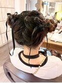 お団子ツインテール